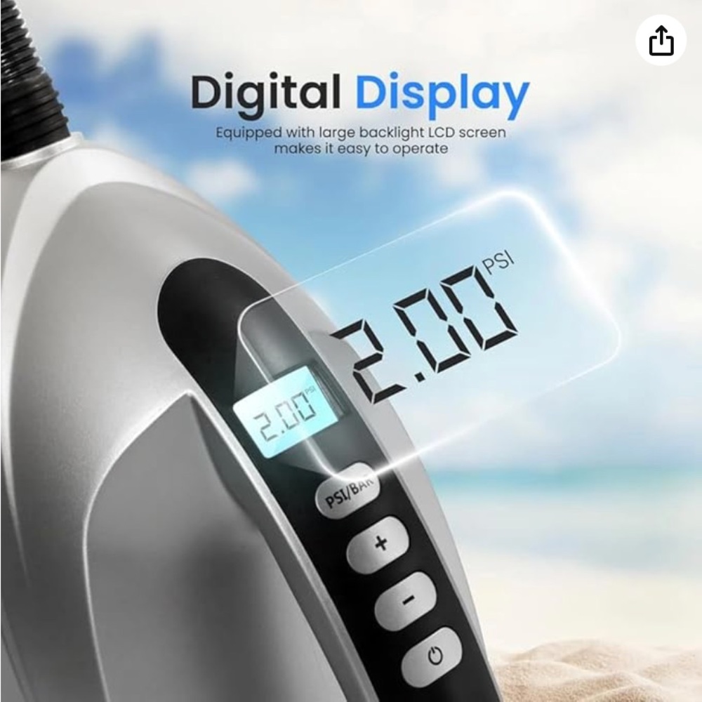 Serene Life Premium Compact Digital Air Pump Compressor - Picture 6 of 6
